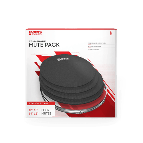 Evans SoundOff Standard Drum Mute Pack Vist Large View of Product Image Which is Evans SoundOff Standard Drum Mute Pack