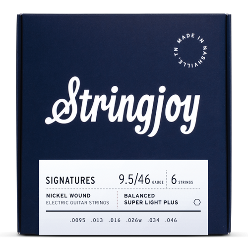 Vist Large View of Product Image Which is  New Stringjoy Signatures Balanced Super Light Plus 9.5-46 Electric Guitar String Set