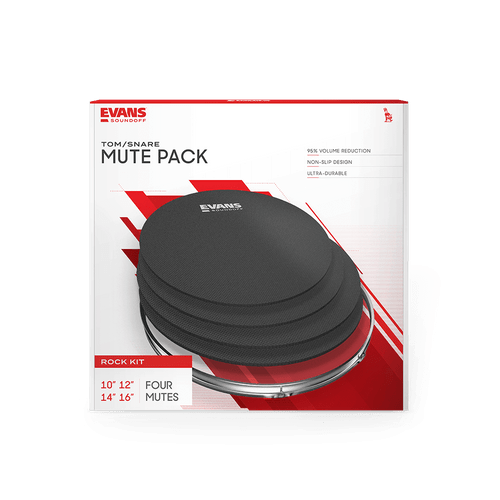 New Evans Soundoff Mutes Rock Pack (10,12,14,16) 41117-DADSO-0246