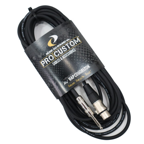 New Horizon 30' XLR to 1/4" HI Z Microphone Cable 40112-HZ-30
