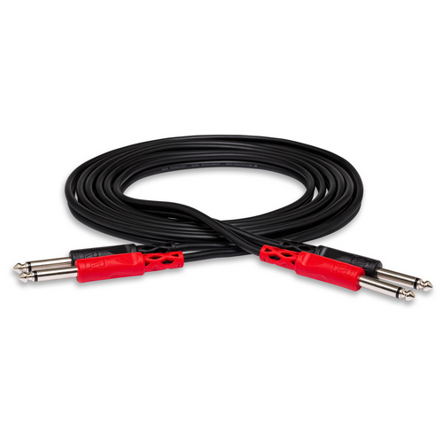 Vist Large View of Product Image Which is New Hosa Stereo Interconnect Dual 1/4in TS to Same 2m