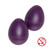 New Stagg Pair Of Plastic Egg Shakers Purple 41117-EMDEGG-2PP View 1