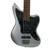 Used Squier MUSTANG BASS W/ FRETLESS WARMOTH NECK Bass Guitar Silver/Gray 4-String 41120-S000031290 View 1