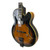 Vintage 1980 Ibanez JP20 Joe Pass Semi-Hollow Electric Guitar Tobacco Sunburst 6-String 41117-S000047529 View 2