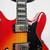 Used Hagstrom Viking Deluxe Semi-Hollow Electric Guitar Cherry Sunburst 40042-S000251151 View 6