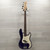 Used Squier Affinity P Bass Guitar Blue 40015-S000322196 View 5