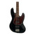 Used Fender 2002 MIM Active Jazz Bass Guitar Black 4-String 41117-S000048603 View 1