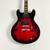 Used Samick SAB 650 Semi-Hollow Electric Guitar Red 6-String 41103-S000055030 View 1