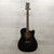 Used Yamaha FX335C Solid Top Acoustic Guitar Black 40015-S000323802 View 4