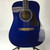 Used Silvertone SD-20/TBL Laminate Top Acoustic Guitar Blue 41110-S000068635 View 1