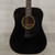 Used Fender Gemini III Solid Top Acoustic Guitar Black 40015-S000324853 View 1