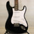 Used Squier STRATOCASTER Electric Guitar Black 6-String 41108-S000060659 View 2