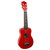 New - AMAHI JELLY BEAN SOPRANO UKULELE RED APPLE 40087-GUA-AMUKRD View 1