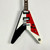 Used Dean MICHAEL SCHENKER RETRO FLYING V Electric Guitar Red Black White 6-String 41103-S000055397 View 1