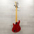 Used Squier Deluxe Dimension Bass V Bass Guitar Red 40015-S000325555 View 3