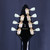 Used Epiphone KORINA FLYING V 7 STRING Electric Guitar Black 6-String 40123-S000129094 View 5