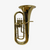 Used Yamaha YEP201 EUPHONIUM W/CASE Tuba 41126-S000090013 View 1