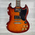 Used Epiphone SG G-400 Deluxe Quilt Top Electric Guitar - Root Beer Burst 40112-S000177813 View 1