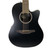 Used Ovation AB2412-5S Laminate Top Acoustic Guitar Black 41120-S000033482 View 1