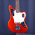 Used Squier JAGUAR VINTAGE MODIFIED CAR Offset Double Cutaway Electric Guitar Red 6-String 40123-S000130125 View 1