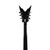 Used Dean DIME RAZORBACK V Modern Metal Electric Guitar Black 6-String View 6