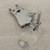 Used Ludwig 4pc Centennial Drum Shell Kit Silver Sparkle 40015-S000327682 View 3