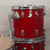Used Ludwig 4pc Rocker Drum Shell Kit Red 40015-S000327772 View 6