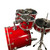 Used Pacific 5 PC KIT W/HRDW Drum Shells and Hardware Red 20" Kick Drum 40083-S000152500 View 2