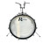 Used Rogers 1970s Powertone 3 Piece Vintage Drum Shell Kit Black 41119-S000035632 View 2