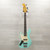 Used Cnz Audio Short Scale Left Handed Bass Guitar Green 40015-S000327872 View 4