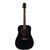 Used Washburn D-10B  Acoustic Guitar Black 41119-S000035734 View 2