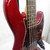 Used Fender Deluxe Active Red 5 String Jazz Bass 40042-S000259041 View 6