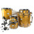 Used Mapex Saturn Series 5 Piece Drum Shell Kit Amber with Tom Mount View 1