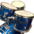 Used Ludwig ACCENT 5 PIECE Drum Kit Blue 22" Kick Drum 40083-S000152879 View 2
