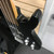 Used Washburn KB-200 Vintage Bass Guitar Black 4-String 41125-S000039517 View 3