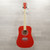 Used Esteban Eldorado Laminate Top Acoustic Guitar Red As Is 40015-S000328852 View 3