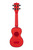 New Kala Maritime Red Transparent Soprano Waterman Ukulele 41117-GU1KA-WMT-RD-S View 3