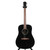 Used Fender FA-115 DREAD PACK V2 BLACK WN Laminate Top Acoustic Guitar Black View 3
