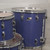 Used Ludwig 4pc Rocker Drum Shell Kit Blue 40015-S000330234 View 3