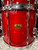 Used Pearl 1986 7PC BLX SEQUOIA RED W/ CASES Vintage Drum Shells and Hardware Red 41129-S000012240 View 4