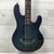Used Sterling by Ernie Ball Stingray Ray 34 Burl Top Neptune Blue Bass Guitar 40051-S000116292 View 1