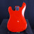 Used Squier BULLET PRECISION BASS BODY 1987 Vintage P Type Bass Guitar Red 4-String 41140-S000132607 View 2