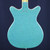 Used Danelectro DC-3 SIGNED BY LES PAUL MIK 2001 Double Cut Electric Guitar Blue 6-String 41140-S000133035 View 8