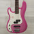 Used SX Rock N Rose Bass Guitar Pink 40015-S000332075 View 1