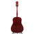 Used Epiphone SLASH J-45 Solid Top Acoustic Guitar Red View 6