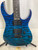 Used Ibanez GRG120QASP S Type Electric Guitar Blue 6-String 40107-S000154970 View 1