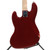 Used Squier CONTEMPORARY JAZZ BASS J Type Bass Guitar Red 4-String View 4
