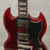 Used Epiphone SG Standard 61 Maestro Electric Guitar Red 40015-S000334033 View 7