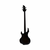 Used LTD F-254 ACTIVE 4-STRING BASS GUITAR Modern Metal Bass Guitar Black 4-String 41126-S000091717 View 4