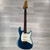 Used Ernie Ball Music Man Cutlass SSS Electric Guitar - Blue - Case Included 40112-S000181152 View 3